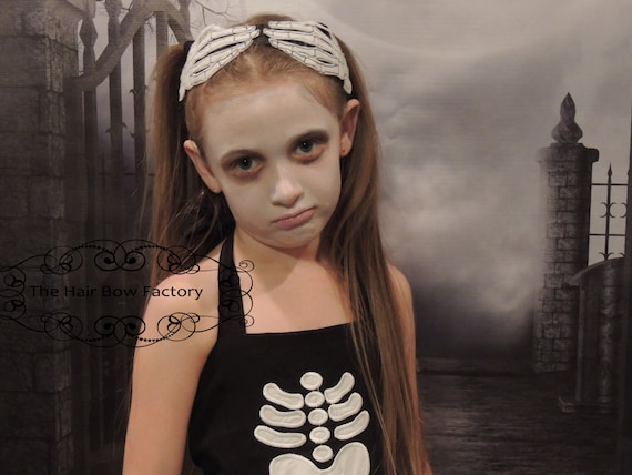 The Hair Bow Factory Skeleton Hands Headband Halloween  display picture 3