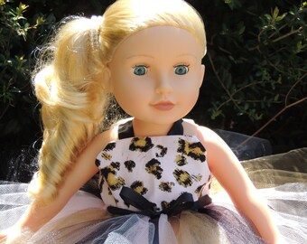 The Hair Bow Factory Pink Cheetah Leopard Print  18 inch Doll Dress and Matching Shoes