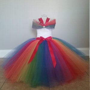 The Hair Bow Factory Rainbow Tutu Dress Size 12-24 Months to Size 14 Rainbow Princess image 6