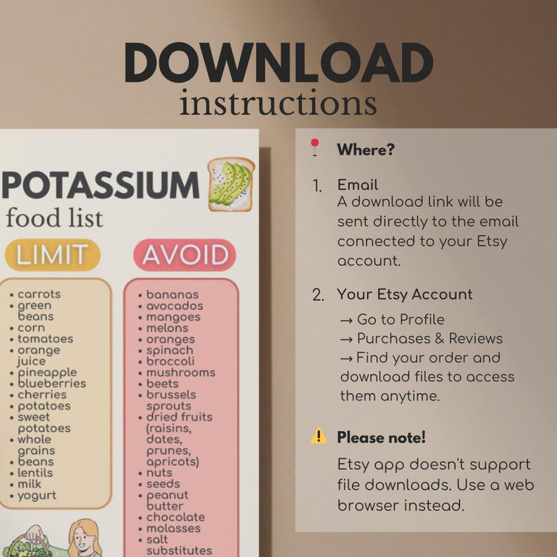 Low Potassium Food List Printable, Renal Diet Chart PDF, Kidney ...