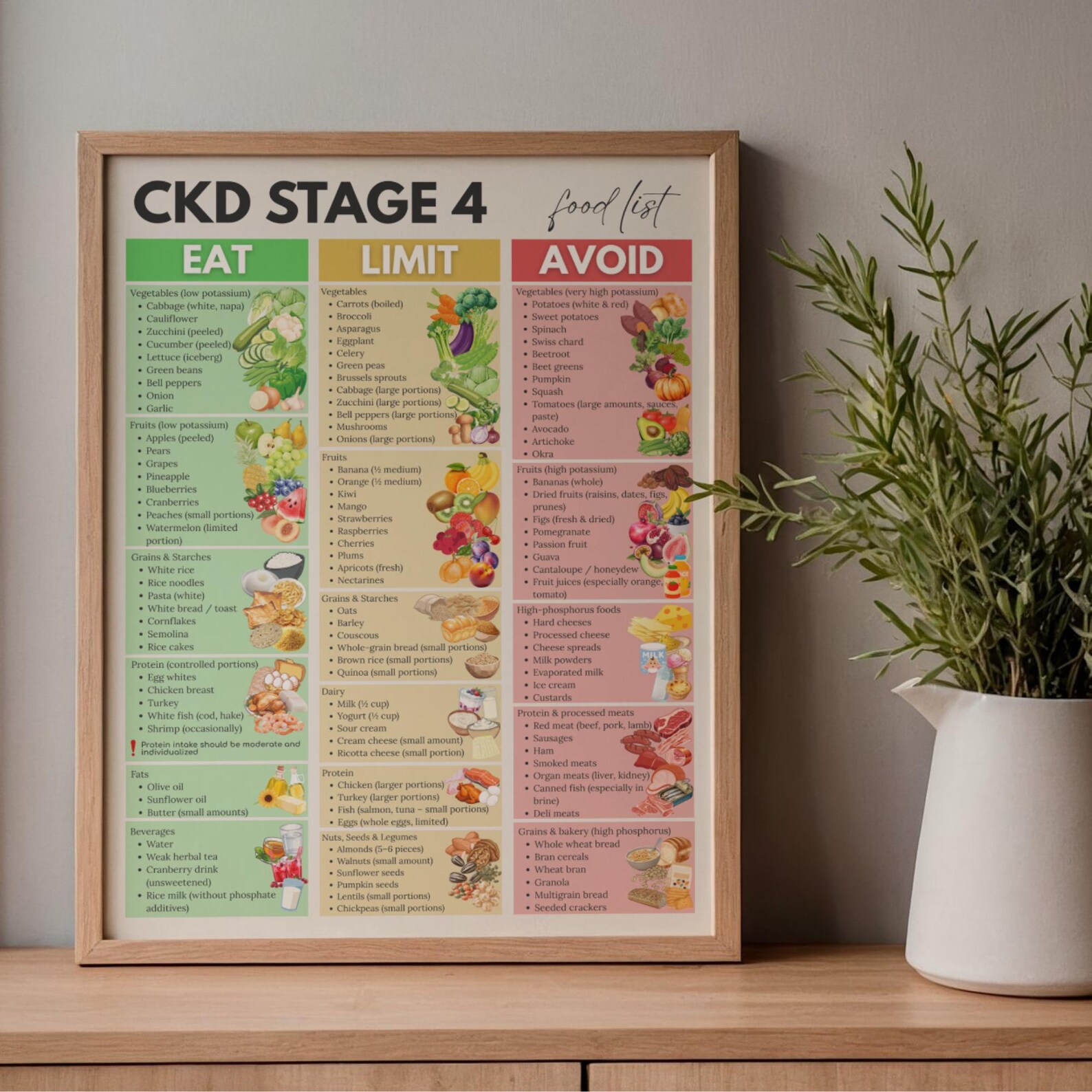 CKD Stage 4 Food List, Stage 4 Kidney Food, Renal Diet Stage 4, CKD ...