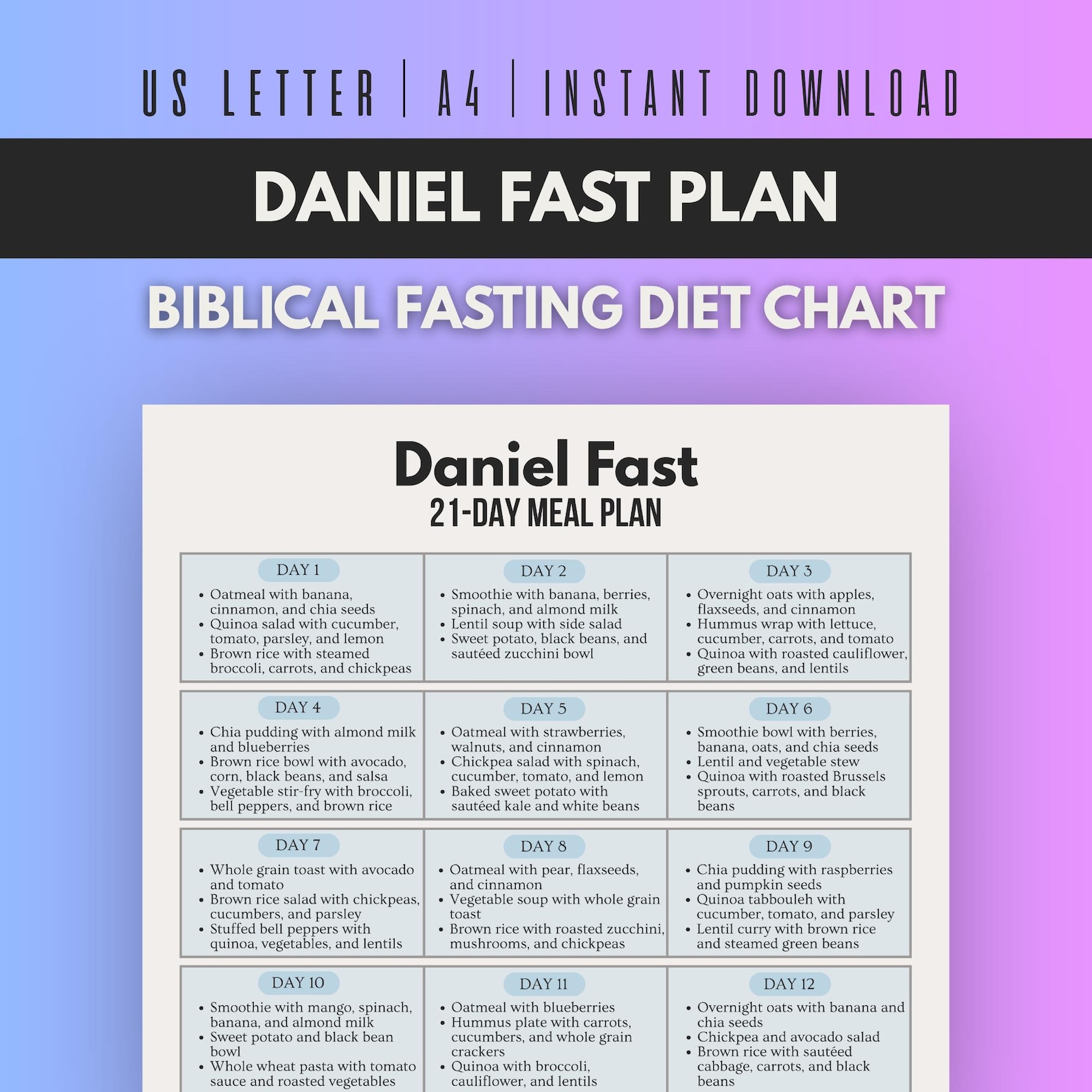 Lesson Daniel Fasting Worksheet.pdf Daniel Fast Plan Food List Printable, Biblical Fasting Diet Chart, 21 ...