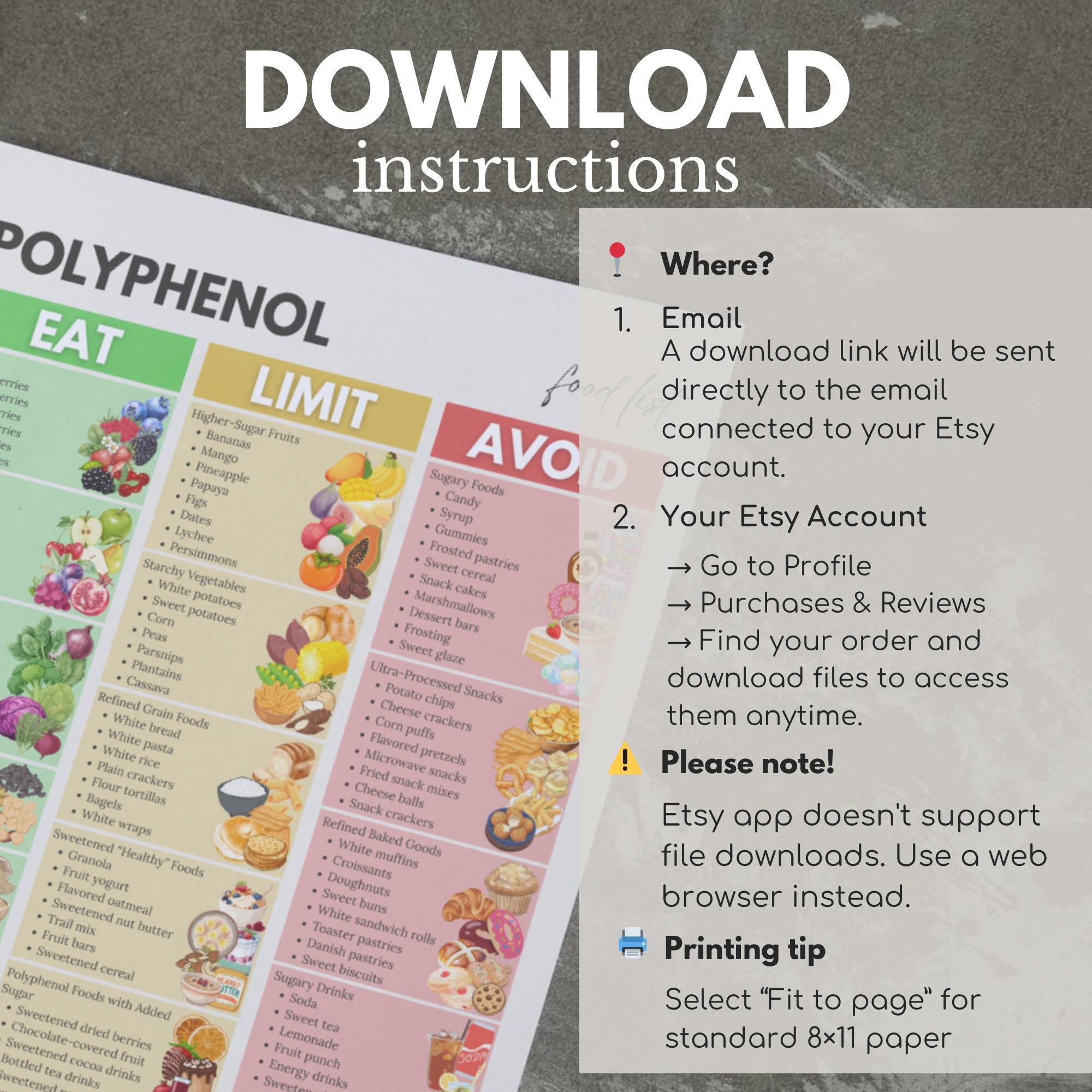 Polyphenol Foods Food List Printable, Antioxidant Diet Chart, Anti ...