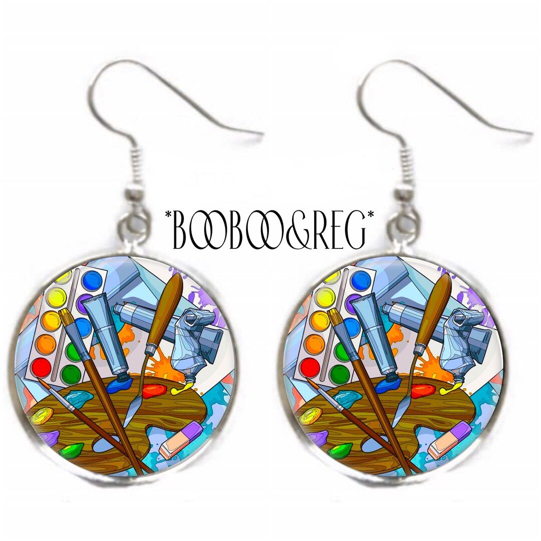 ARTIST Earrings POP ART Supplies Earrings Artist Gift Painter Gift Art