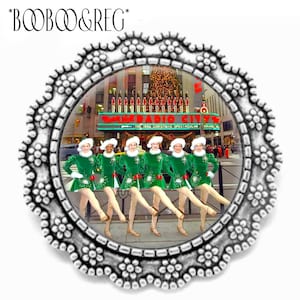 Rockettes Christmas Dancers Brooch Pin Art Photo Photography Print NYC New York Radio City Music Hall Christmas Spectacular Jewelry