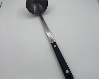 Cucharón retro vintage forjado EKCO de acero inoxidable, utensilio de cocina fabricado en EE. UU.