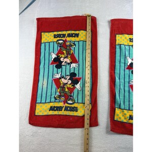 Juego de toallas de baño vintage de Mickey Mouse de Disney, toalla de mano Franco y paño de lavado, 6 piezas. imagen 13