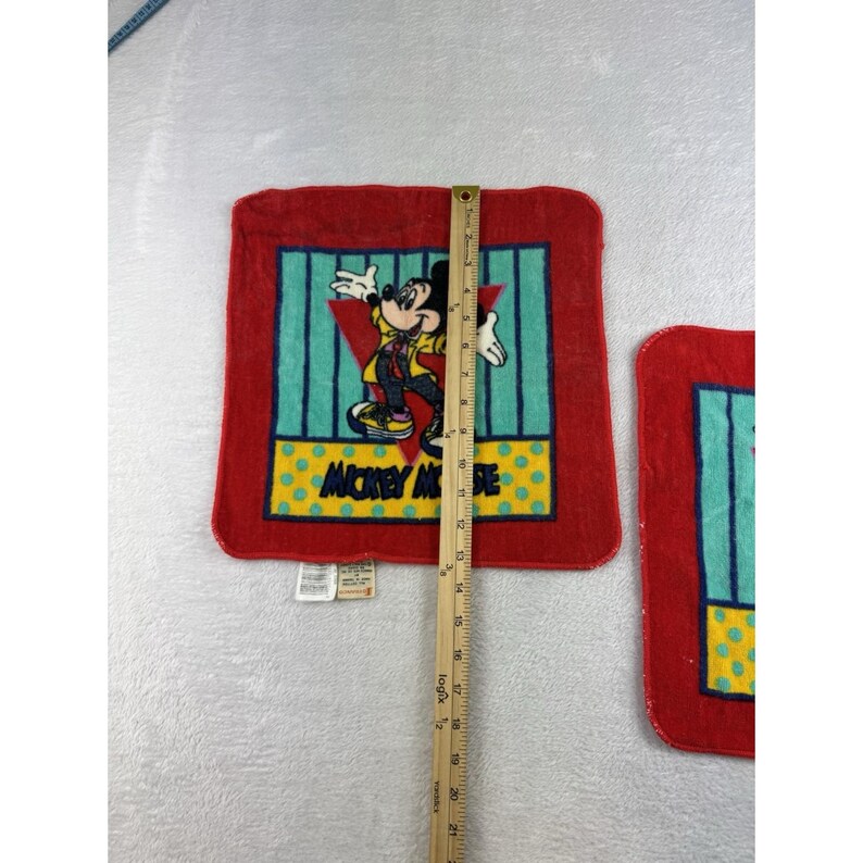 Juego de toallas de baño vintage de Mickey Mouse de Disney, toalla de mano Franco y paño de lavado, 6 piezas. imagen 17
