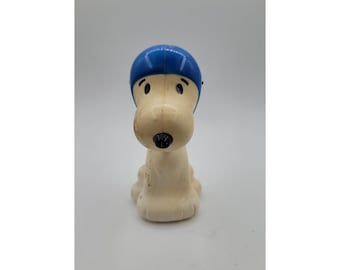 Botella de gel de baño de burbujas vacía de Avon Snoopy Flying Ace de 118 ml (4 oz), año 1969.