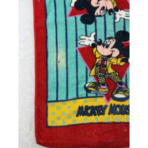 Juego de toallas de baño vintage de Mickey Mouse de Disney, toalla de mano Franco y paño de lavado, 6 piezas. imagen 12