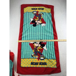 Juego de toallas de baño vintage de Mickey Mouse de Disney, toalla de mano Franco y paño de lavado, 6 piezas. imagen 4