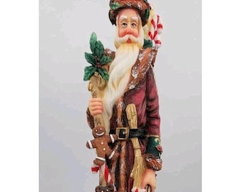 Lenox 2000 The Candy Land Santa Pencil Santa Christmas  Resin Figurine 13"
