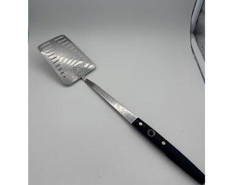 Vintage EKCO Flint Arrowhead Slotted Spatula Stainless Steel Long