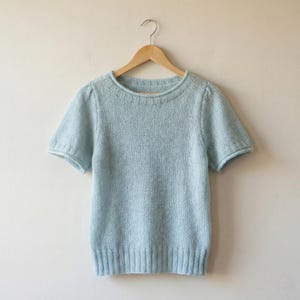 Knitted Tee Pattern | Light Breeze Summer Top (PDF Download) Not an AI pattern.