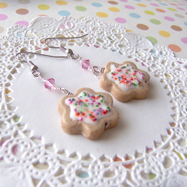 Frosted Sugar Cookie Earrings