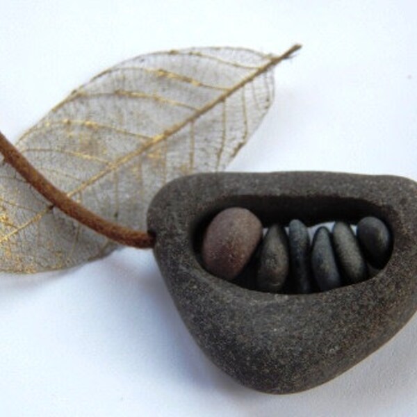 Cascading River Rock Necklace