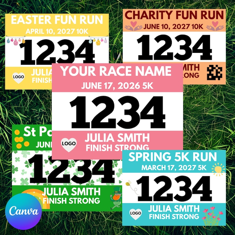 Custom 5k Bibs - Etsy