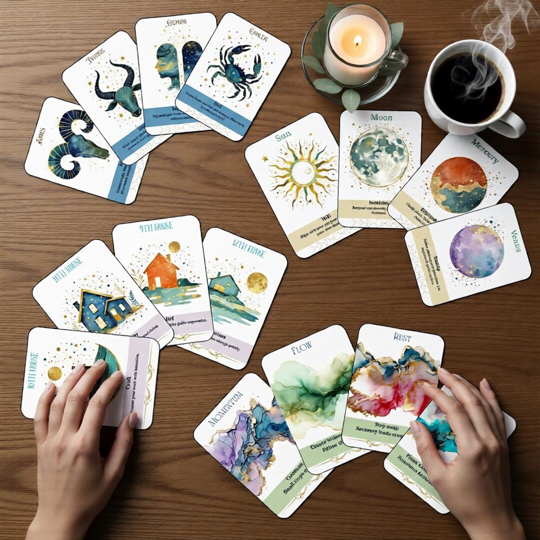 Oracle Decks for Artists – Astrology Oracle Cards, Printable Creative ...