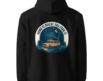 Van Life Hoodie | Minimalist Campervan Organic Cotton Sweatshirt