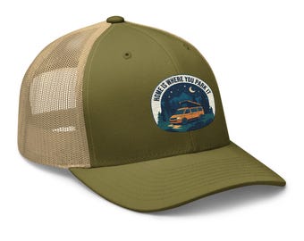 Van Life Trucker Hat | "Home Is Where You Park It" Adventure Cap