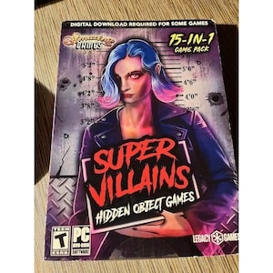 Superskurkar Hidden Object-spel PC-spel Nytt