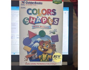 Libros Dorados: Colores y Formas Interactivos Hickory (CD-ROM) ¡Nuevo! ¡Mac Windows 3-6!