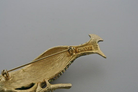 Weiss Peacock Brooch. - image 3