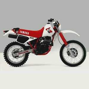 Juego de calcomanías para Yamaha TT 600: pegatinas vintage de motocross, gráficos Mono Cross de 4 válvulas, 1983