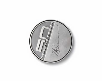 Emblema del 50.º aniversario del Porsche 911 / Insignia de parrilla vintage