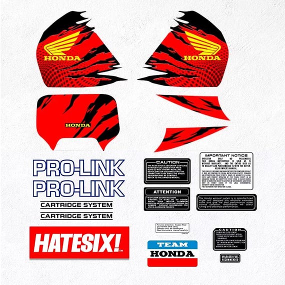 Honda XR250 Baja Style Decal Kit – Shroud & Side Panel Graphics - Etsy
