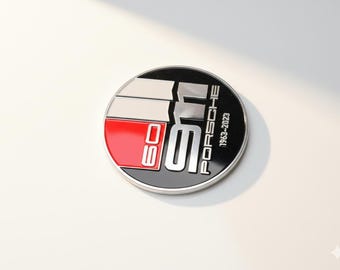 Porsche 911 60th Anniversary Emblem | Vintage Grill Badge