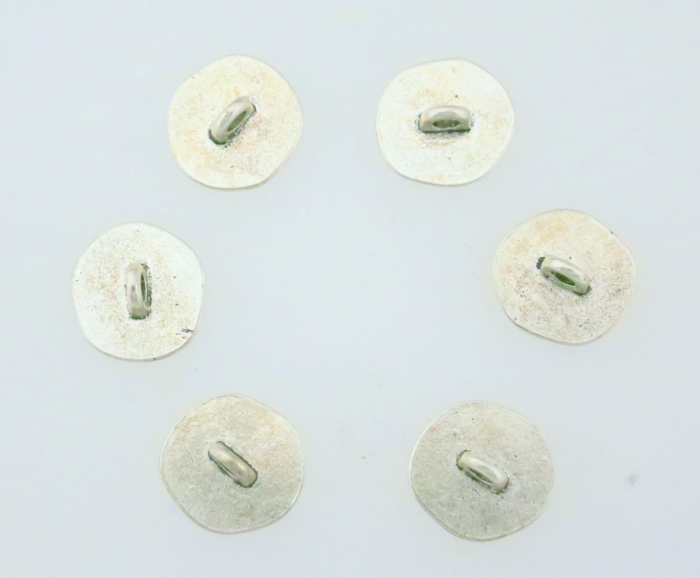Roman Lead Button 6 Fleur De Lis Silver Metal Buttons Victorian Metal Shank Ancient Rome ...