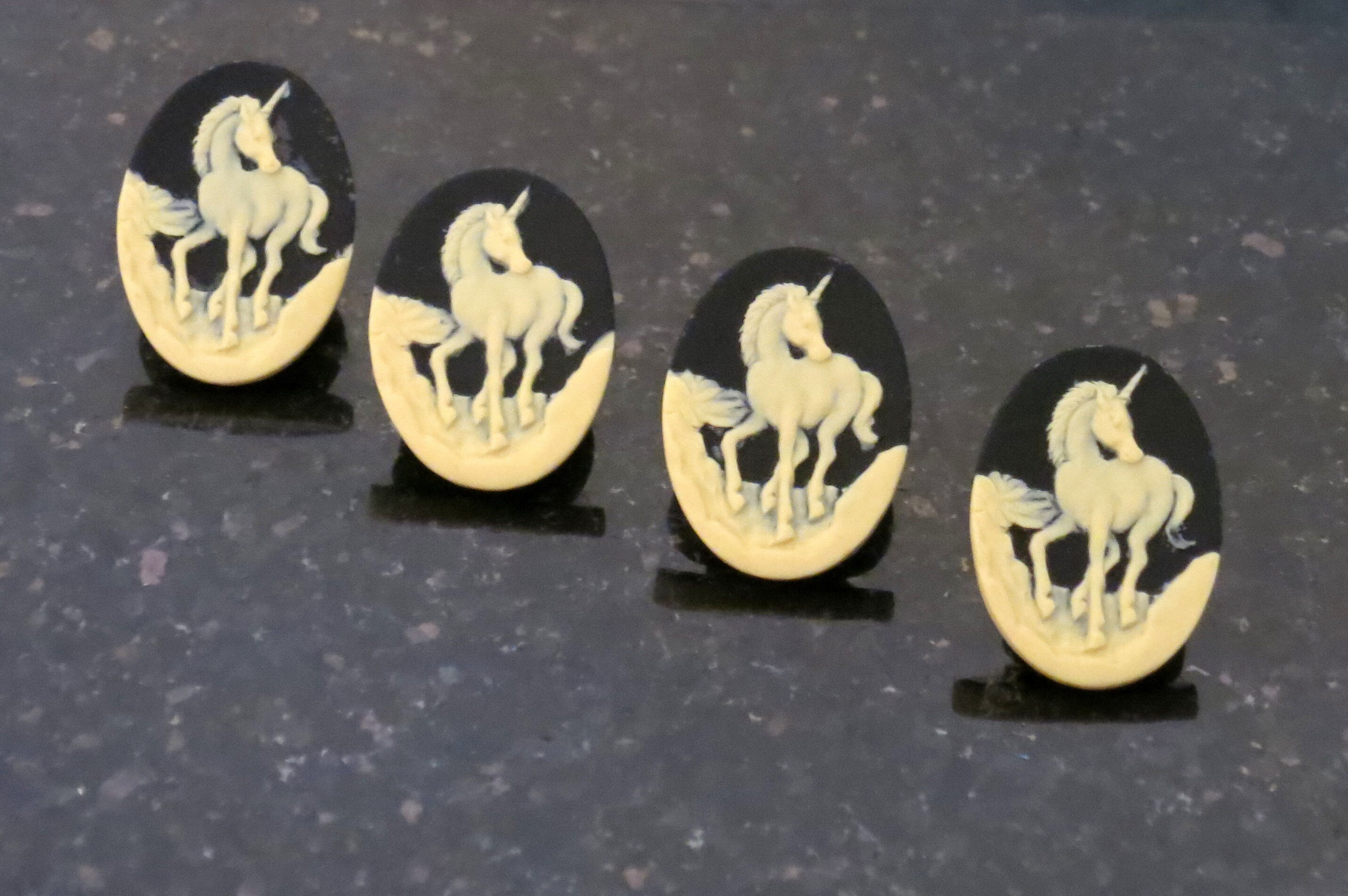4 Unicorn Buttons, Fantasy, Mythical, Spirit, Legendary Creature Sewing ...