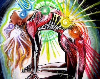 Yoga Art Anatomy Studio Series: Camel Pose (8 x 10 digitale download JPG)