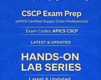 Certified Supply Chain Professional CSCP APICS-certificering 2025-2026 Practice Labs Study Guide