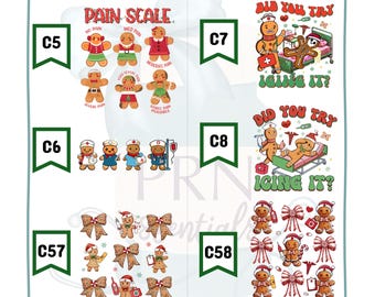 Gingerbread Christmas Nursing DTF