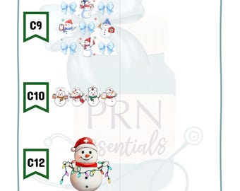 Snowmen Christmas Nursing DTF