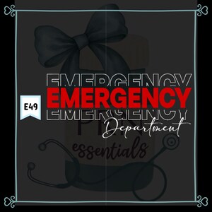 Emergency Department DTF / Vinyl Glitter