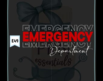 Emergency Department DTF / Vinyl Glitter
