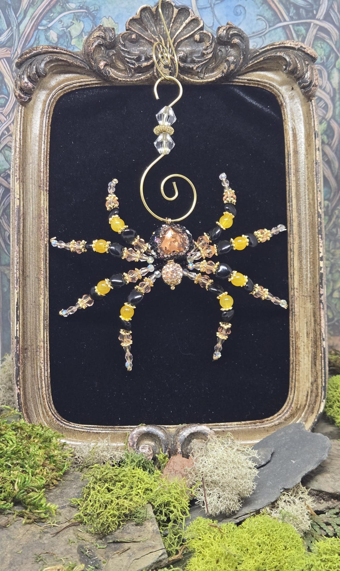 Whimsical Beaded Spider /celtic Inspired Crystal Spider /handmade ...