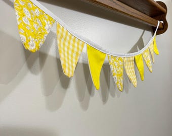 Yellow Bunting- girls room, nursery, party, birthday, fun