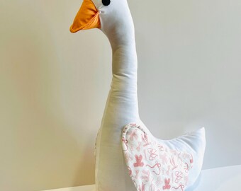 Girly Handmade Goose- bows, baby girl, nursery, silly goose