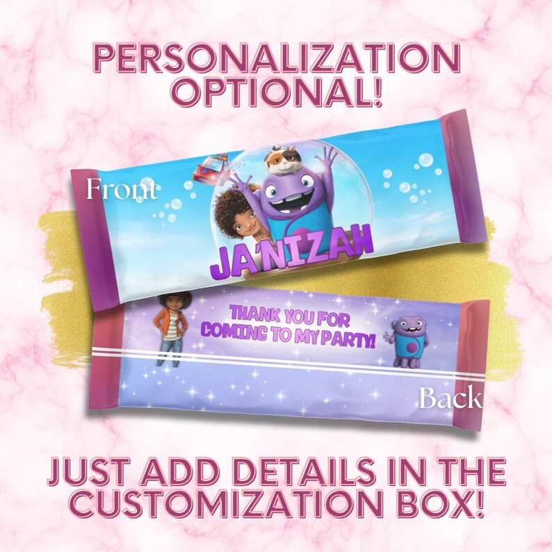 Home Movie Candy Bar Wrapper PNG | Chocolate Wrap Printable | Party ...