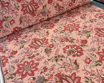 French General Fleur De Paris Moda Fabrics dusty pink ornate large floral