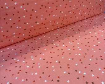 Merry & Mod Cloud 9 organic quilting cotton yardage Holiday Sparkle Pink Christmas Holiday