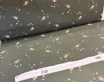 Art Gallery Fabrics Spruce Fabric Line Sharon Holland Yardage Quilting Cotton Green Floral