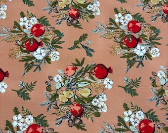 Art Gallery Fabrics Spruce Fabric Line Sharon Holland Yardage Quilting Cotton Beige/Tan Pomegranates