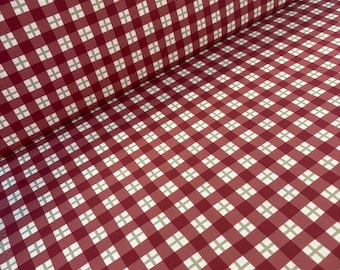 Falling Into Autumn Brick Plaid Cloud 9 organic quilting cotton yardage Fall Modern