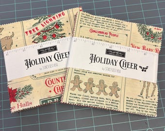 2 charm pack bundle Holiday Cheer Moda Fabrics 5 inch stacker Stacy Iest Hsu New Release!