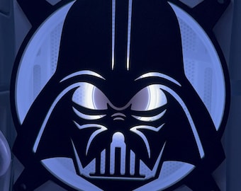 Rejilla para ventilador de PC Dark Lord / 120 mm, cubierta de ciencia ficción impresa en 3D